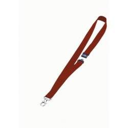 Durable 8137 03 Textile Badge Necklace With Safety Release 20mmx44cm Red